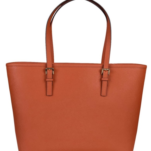 Orange Micheal Kors Tote - Picture 3 of 7